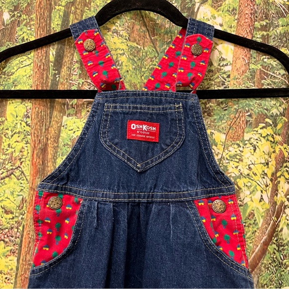 OshKosh B'Gosh Denim Overall Dress vintage retro 1980s 80s - Picture 4 of 11